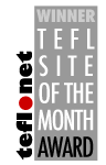 TEFL.net site of the month badge